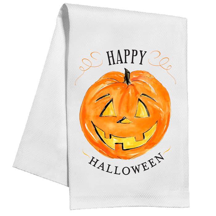 Happy Halloween Pumpkin Kitchen Towel