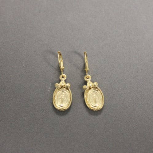 Virgin Mary Religious Earrings