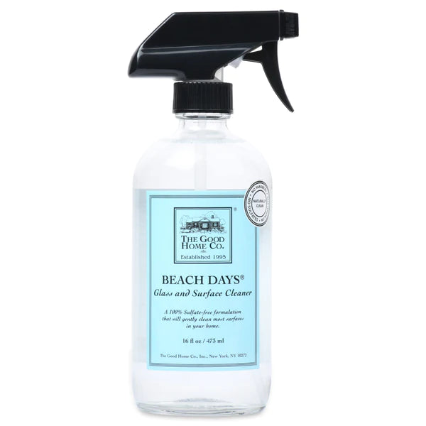 The Good Home Glass and Surface Cleaner 16 oz- Beach Days - Bloom and Petal