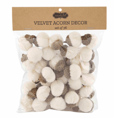 Velvet Acorn Filler Set