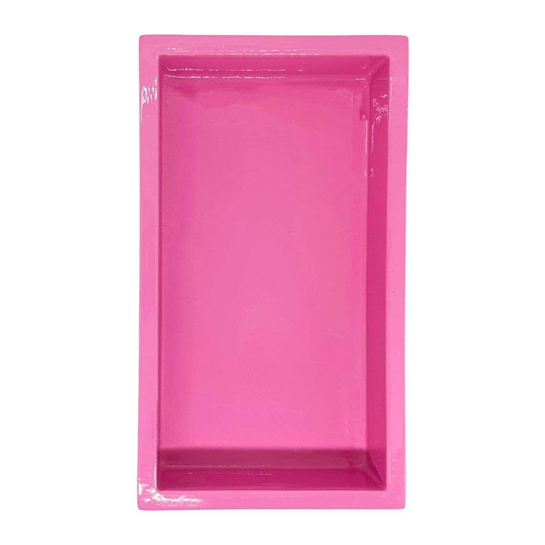Laura Park Hot Pink Bamboo Guest Towel Holder