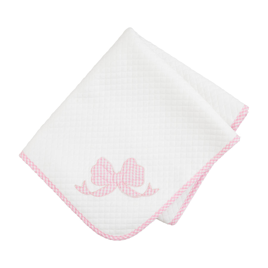 Bow Quilted Baby Blanket - Bloom and Petal
