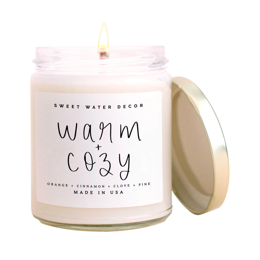 Sweet Water Decor Warm and Cozy Soy Candle - Bloom and Petal