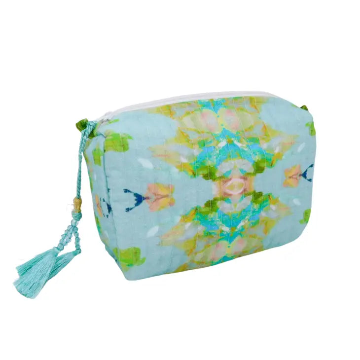 Stained Glass Blue Cosmetic Bags by Laura Park - Bloom and Petal