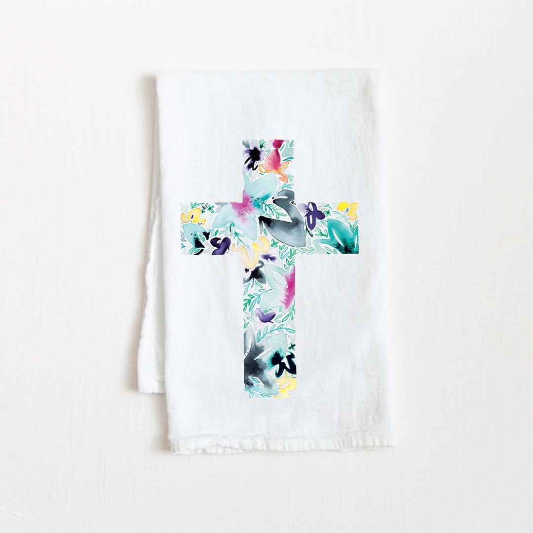 Cross Flour Sack Tea Towel