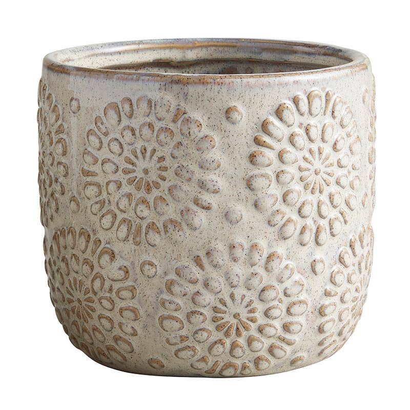 Small Flower Embossed Pot