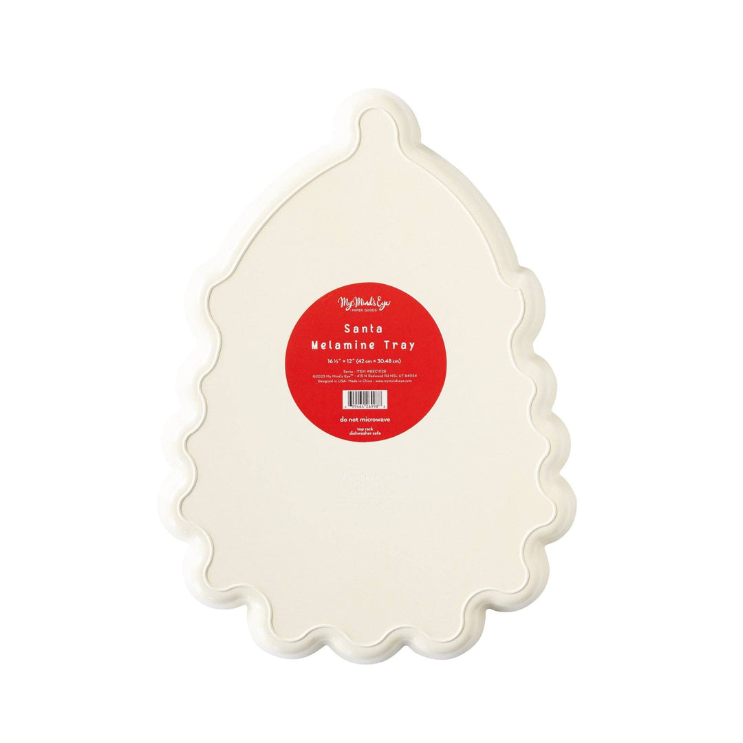 Believe Santa Head Melamine Platter