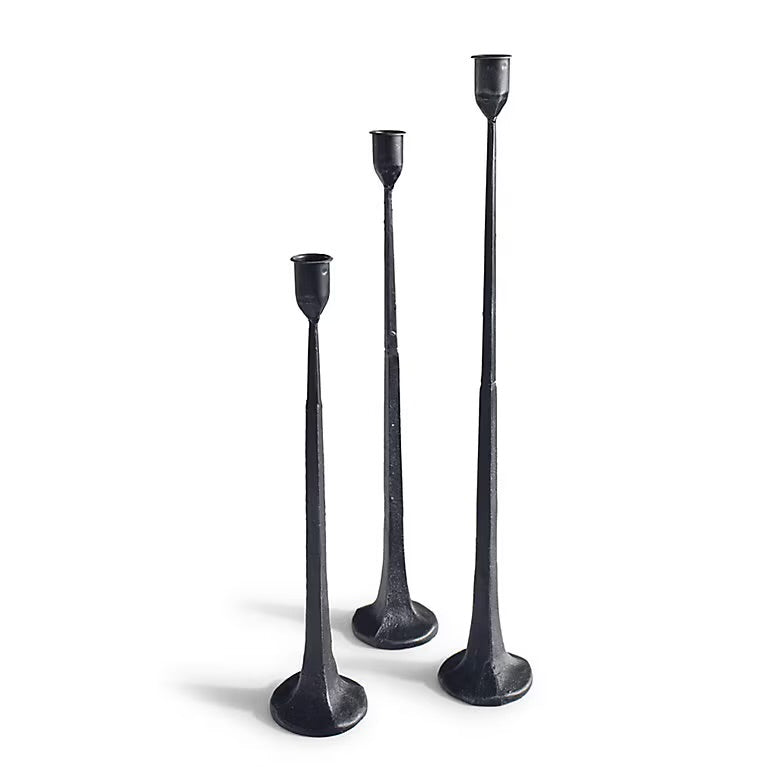 Set of 3 Iron Candlesticks