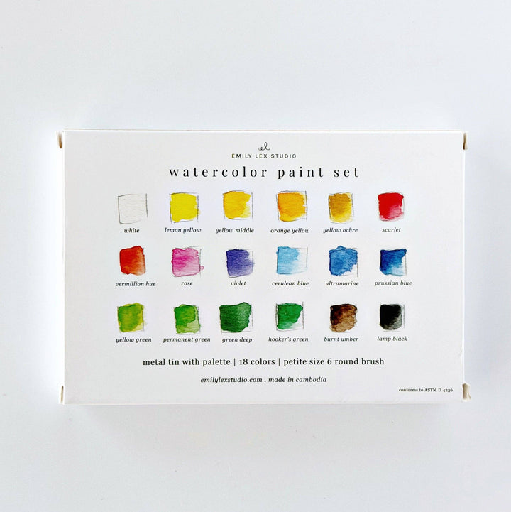 Watercolor Paint Set- Emily Lex