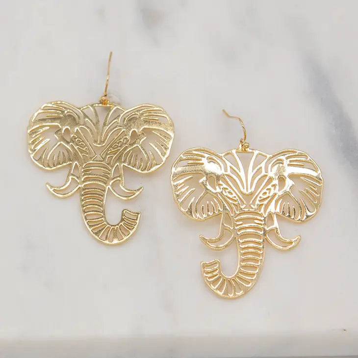 Elephant Face Earrings