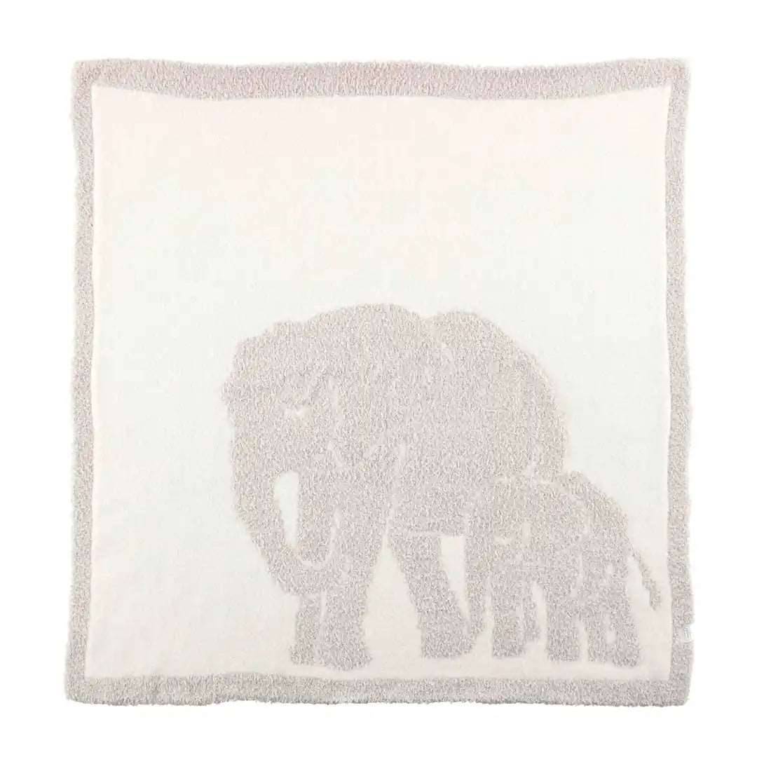 Chenille Elephant Baby Blanket