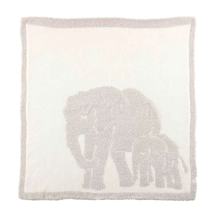 Chenille Elephant Baby Blanket