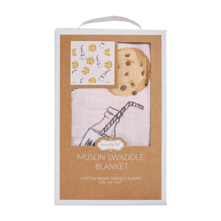 Pink Milk & Cookie Swaddle Blanket