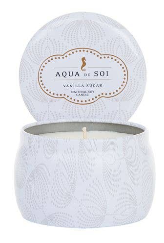 Vanilla Sugar 4oz Petite Tin Soy Candles