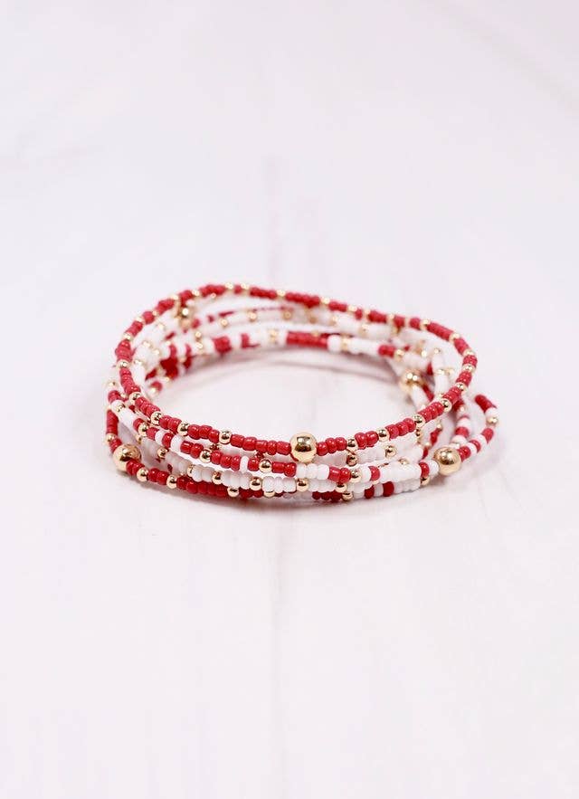 Karnes Bracelet Set Crimson