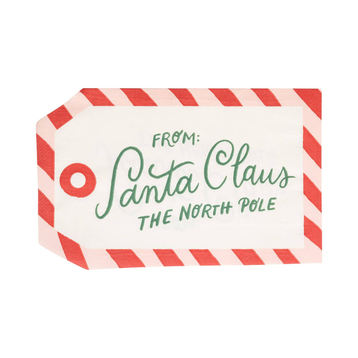 To Santa Tag Dinner Napkins