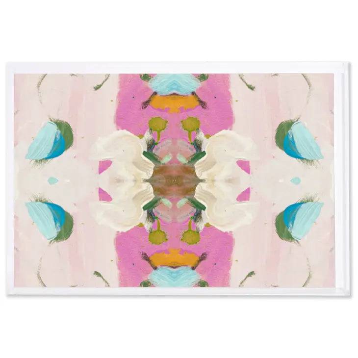 Laura Park Monte Garden Pink Acrylic Tray