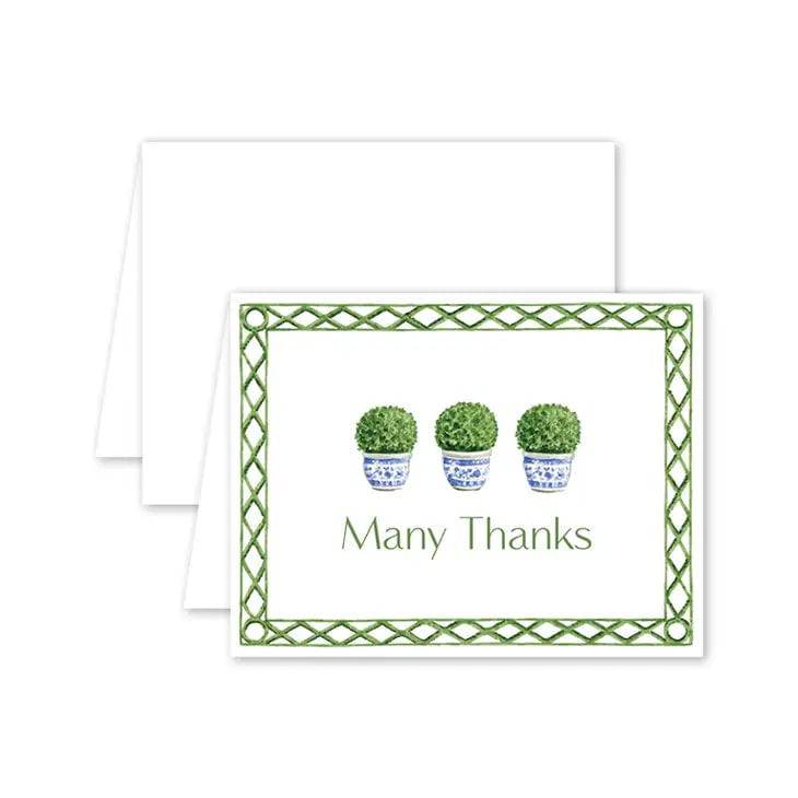 Topiary Thank You Greeting Card