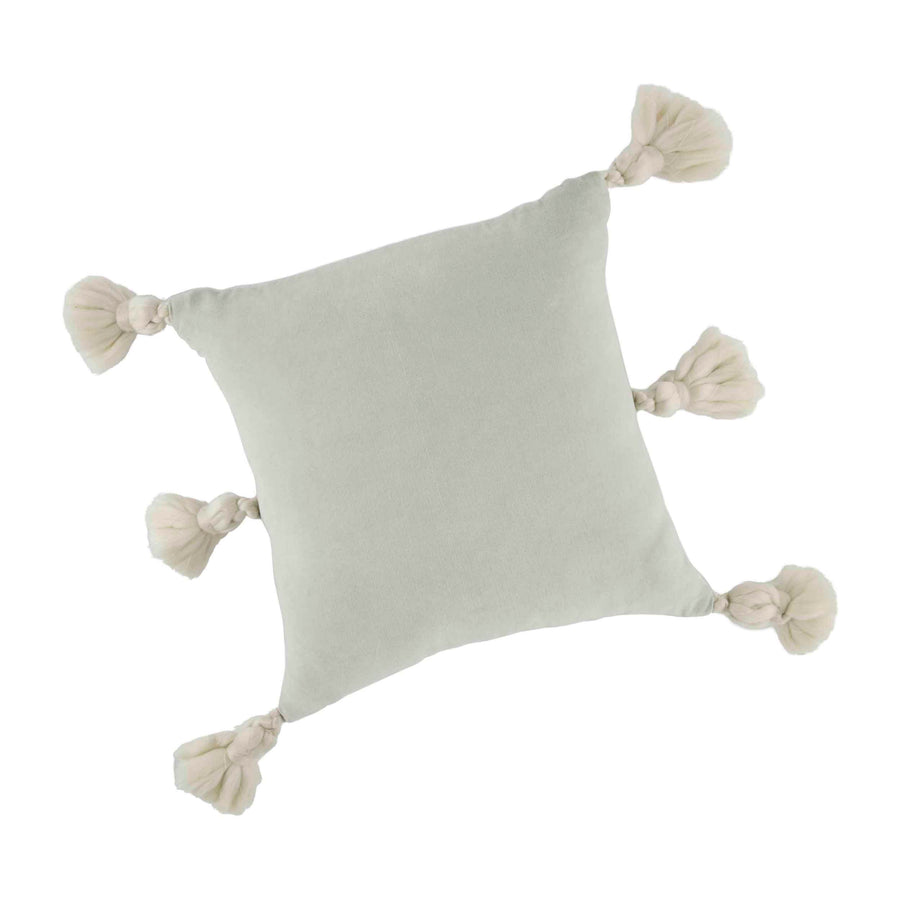 Light Grey Velvet Pillow - Bloom and Petal