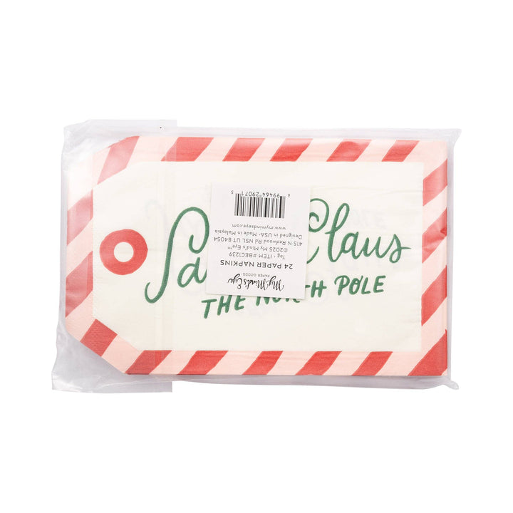 To Santa Tag Dinner Napkins