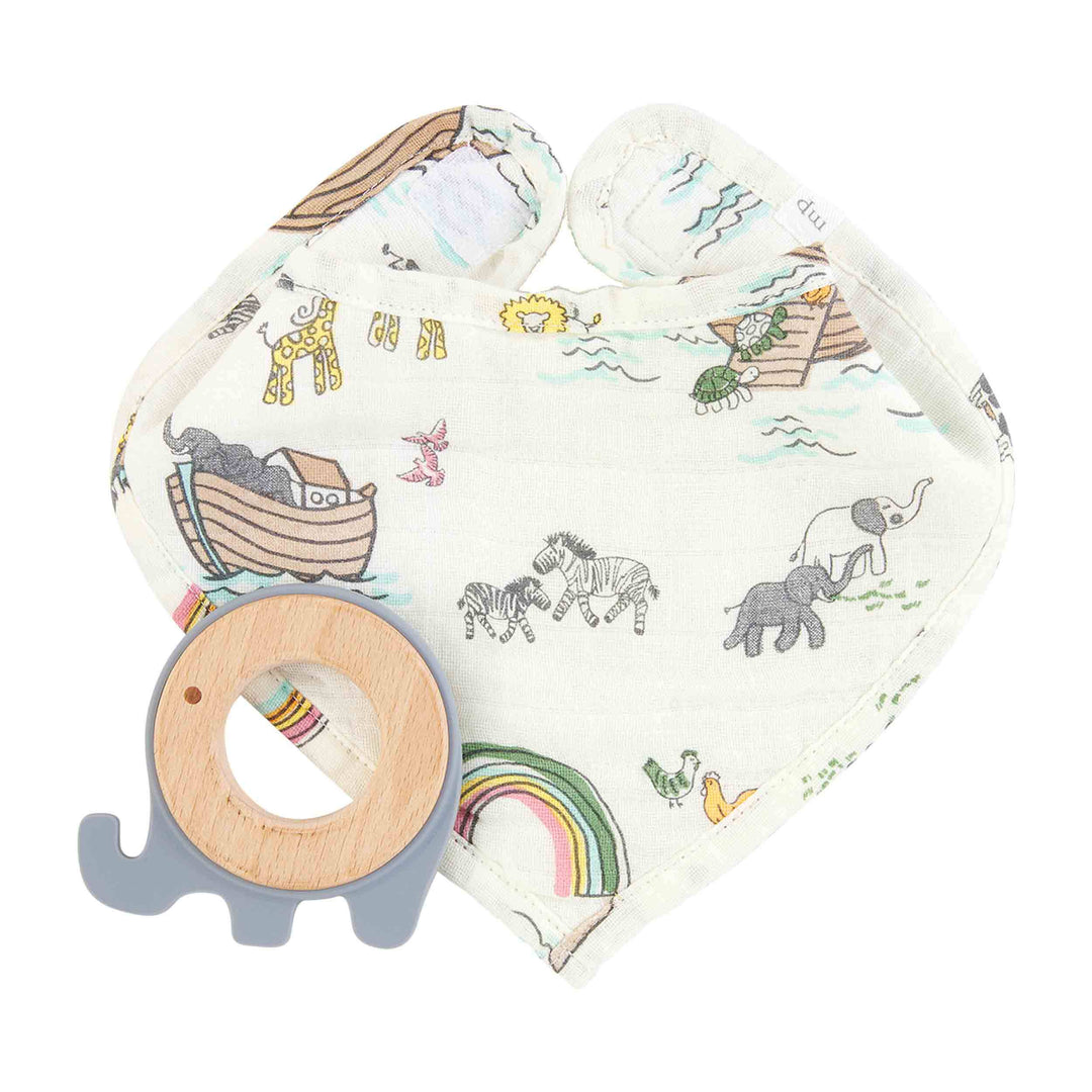 Noah's Ark Teether & Bib Set