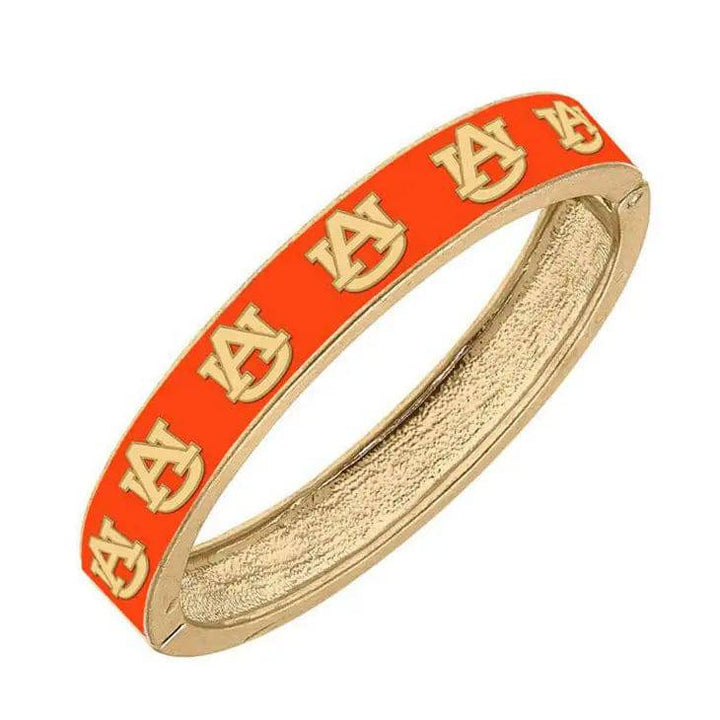 Auburn Enamel Hinged Bracelet- 2 Styles