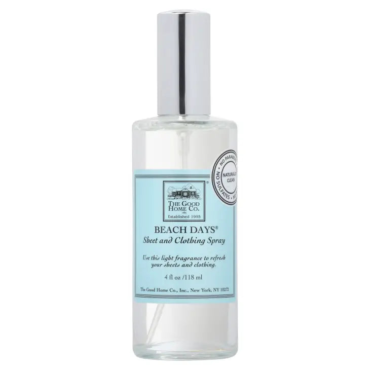 The Good Home Co. Sheet & Clothing Spray- Beach Days - Bloom and Petal