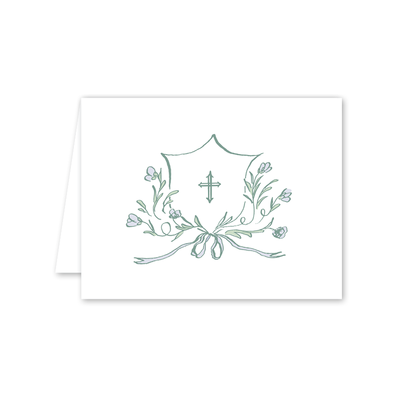 Avonlea Periwinkle Cross: Single Card