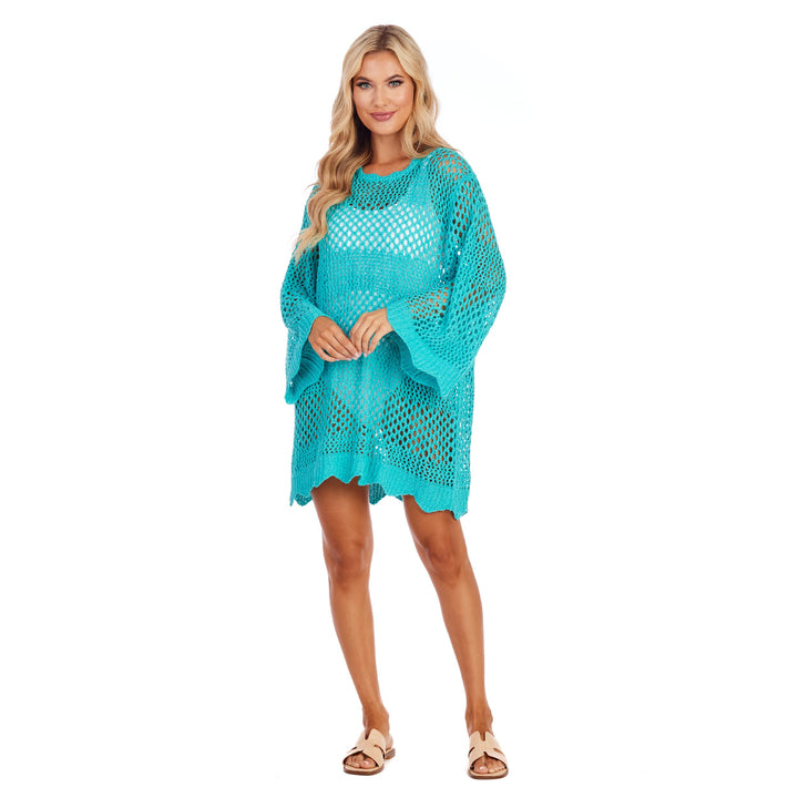 Teal Milton Crochet Tunic - Bloom and Petal