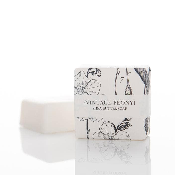Guest Bar / Petite Shea Butter Soap: Vintage Peony - Bloom and Petal