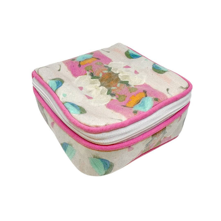 Monet's Garden Pink Jewelry Case by Laura Park