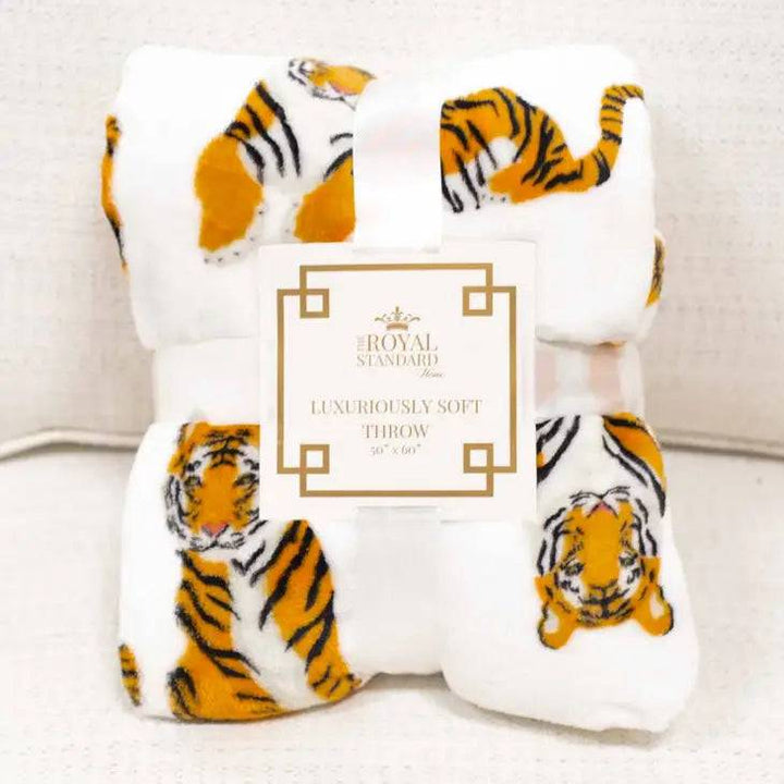 Tiger Plush Throw Blanket