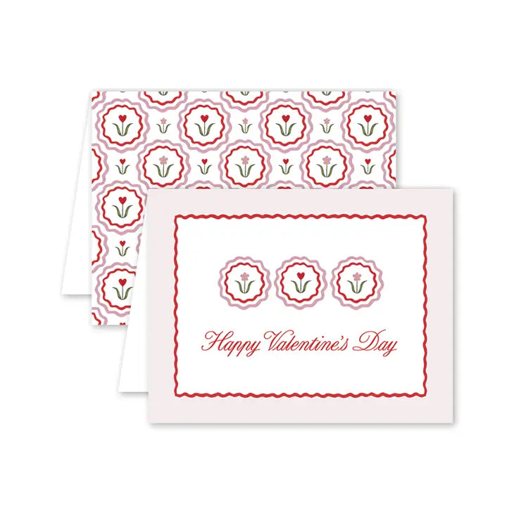 Dala Valentine Greeting Card - Bloom and Petal