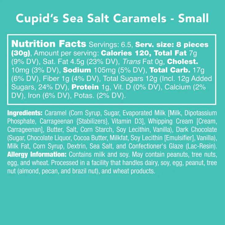 Cupid's Sea Salt Caramels