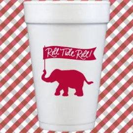 Roll Tide Styrofoam Cups