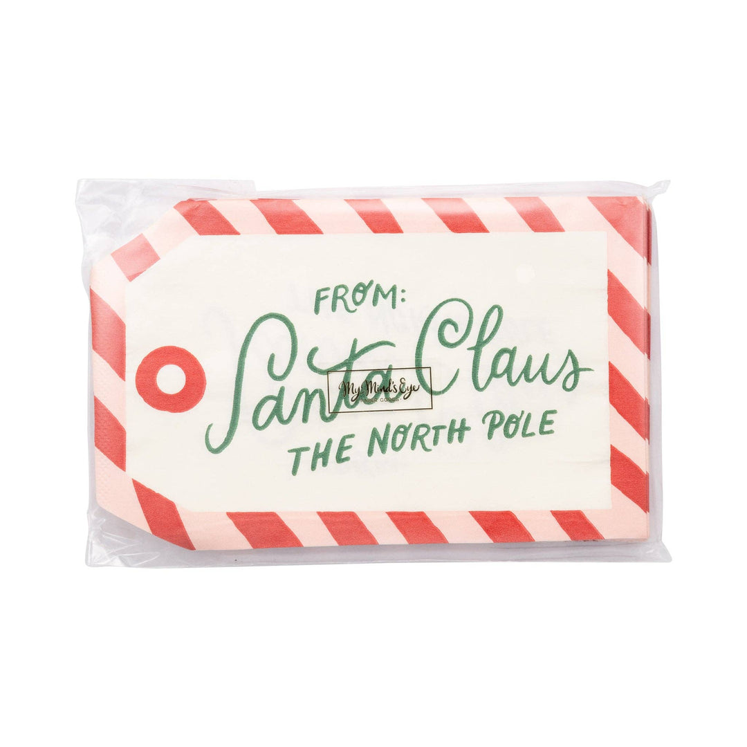 To Santa Tag Dinner Napkins