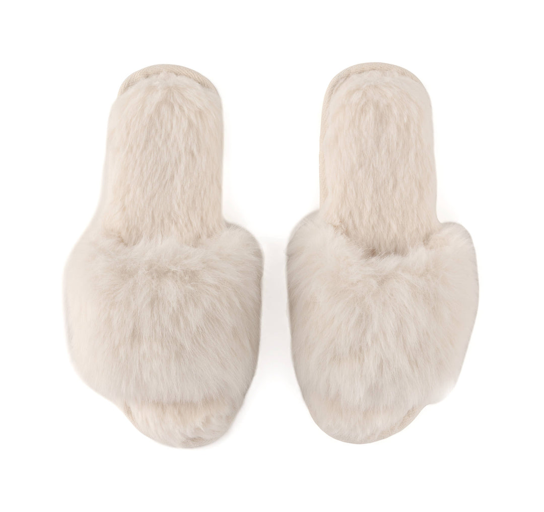 MAUDE SLIPPERS, IVORY