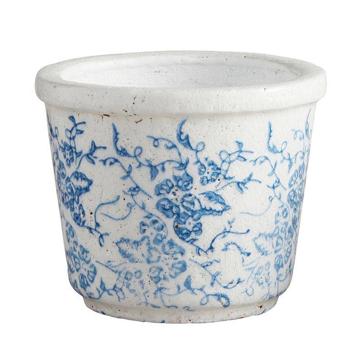 Small Vintage Blue Pot