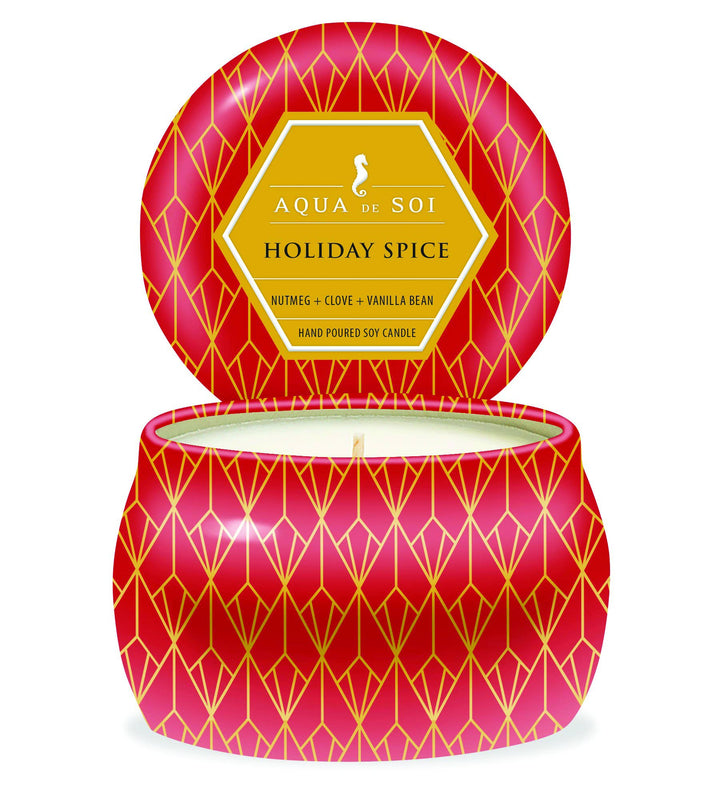 Holiday Spice  9oz Holiday Soy Candles Tin