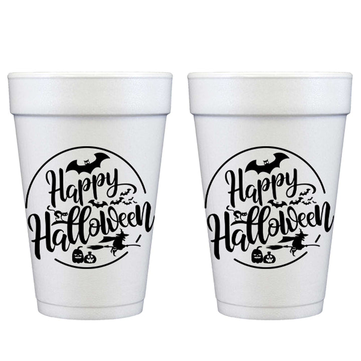 Halloween Circle Styrofoam Cup