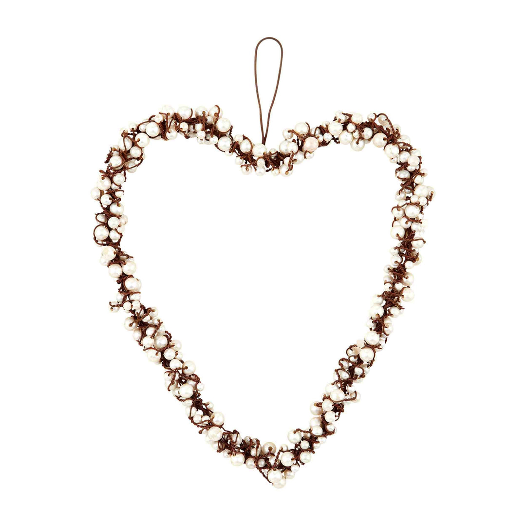 Medium Pearl Wire Heart