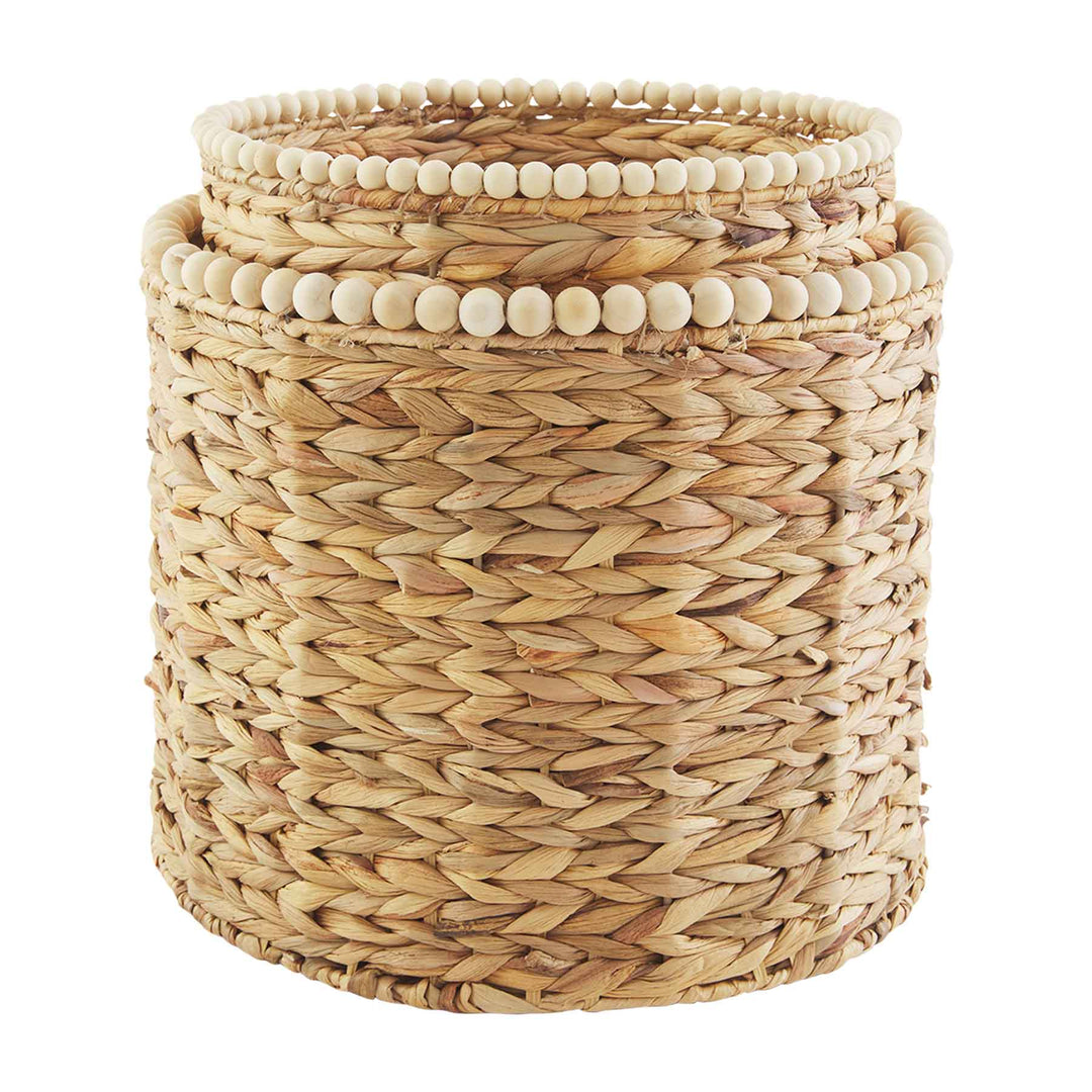 Hyacinth Beaded Baskets