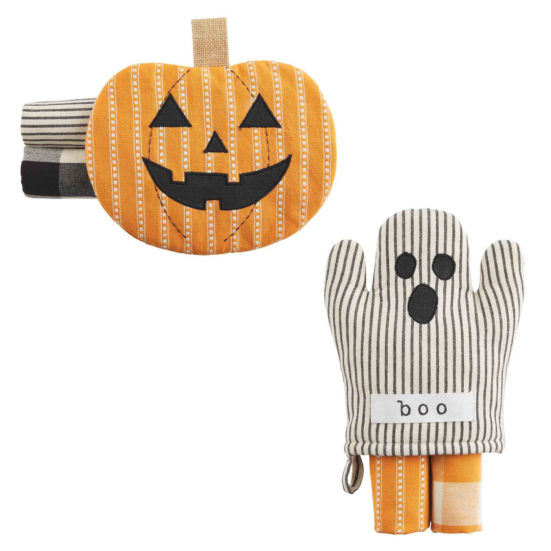 Halloween Oven Mitt & Towel Sets