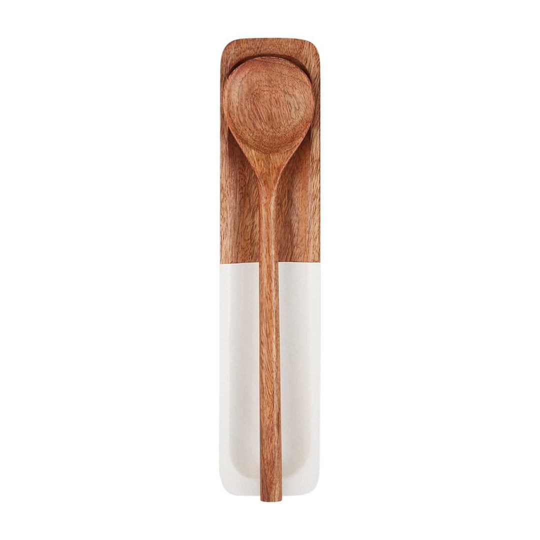 Brown Spoon Rest Set