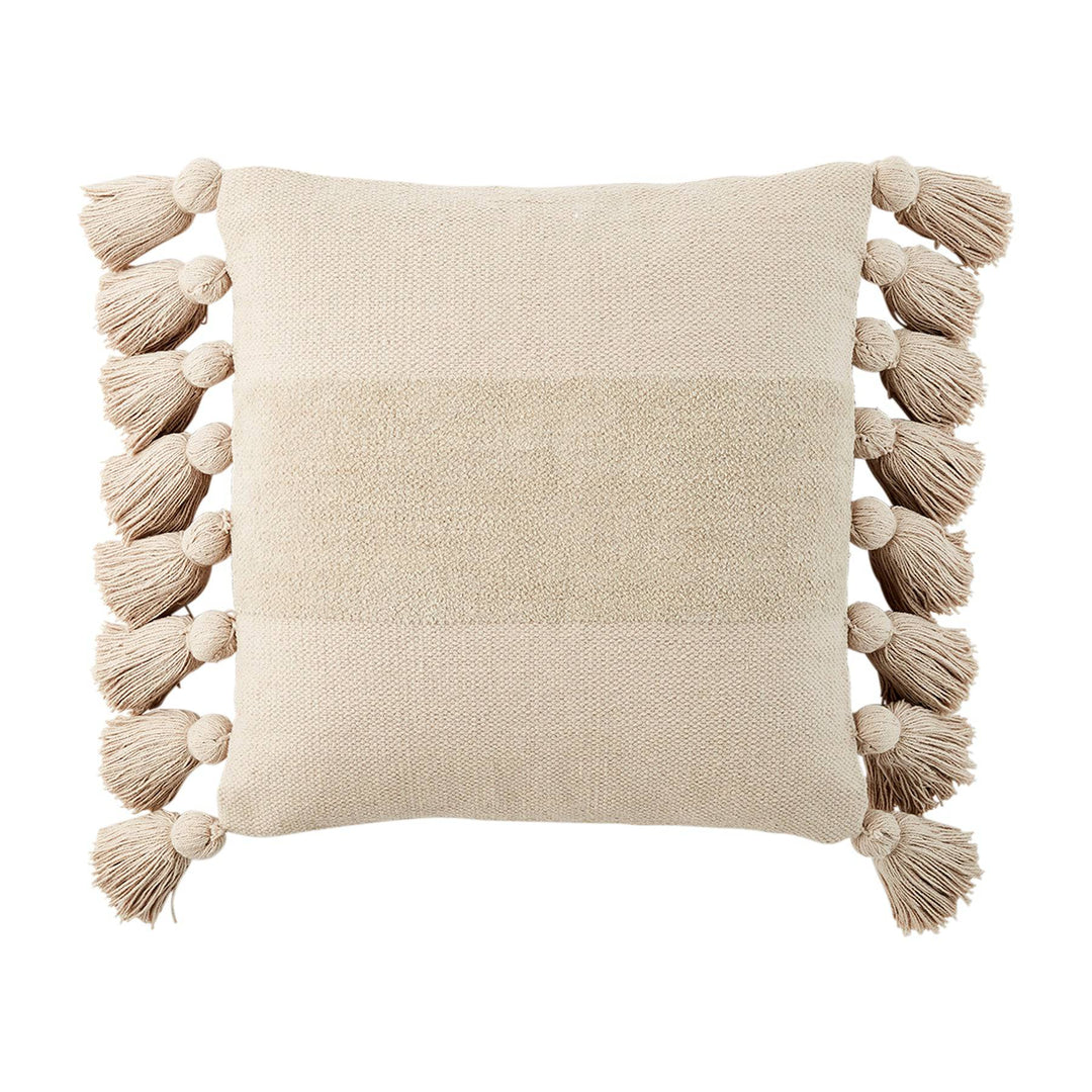 Tan Tassel Pillow