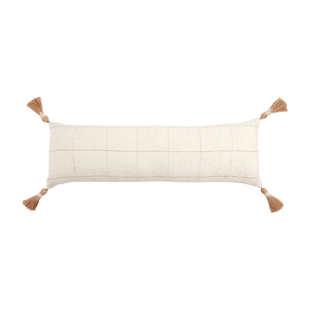 Long Woven Check Pillow