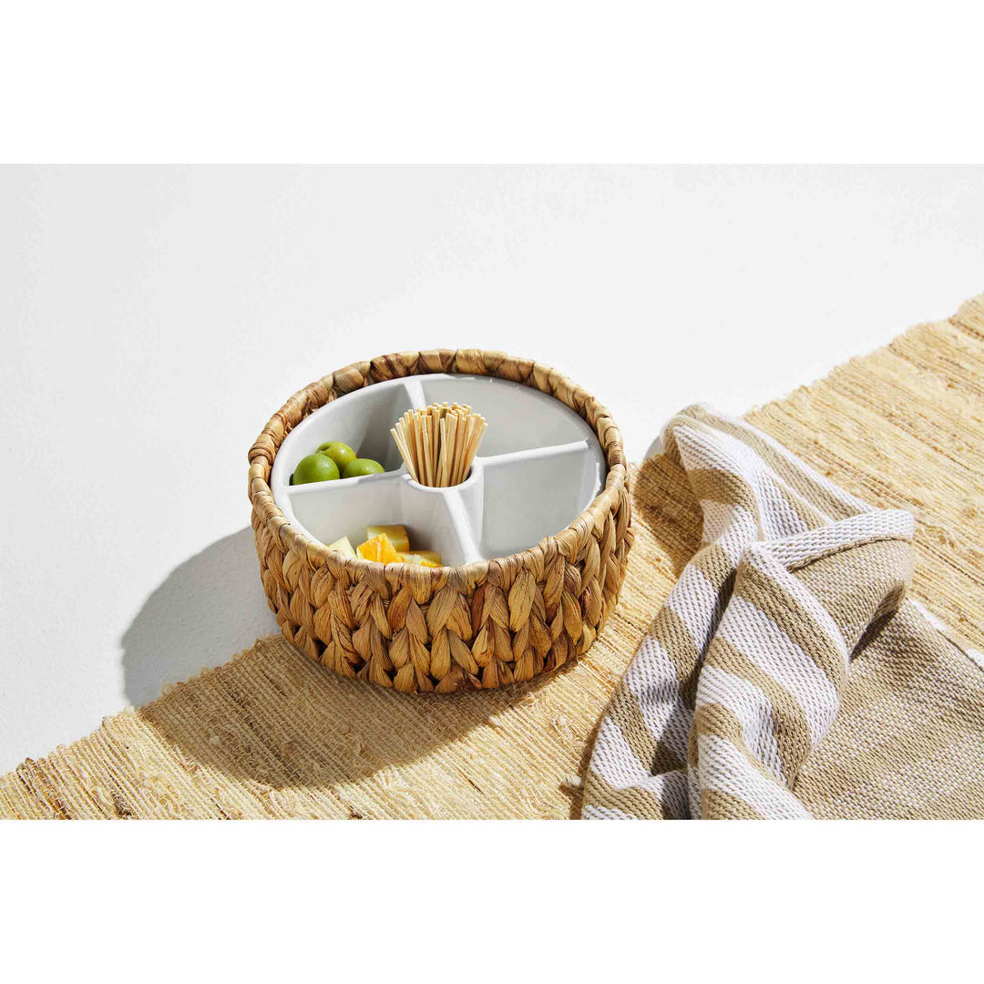 Woven Toothpick Server Set