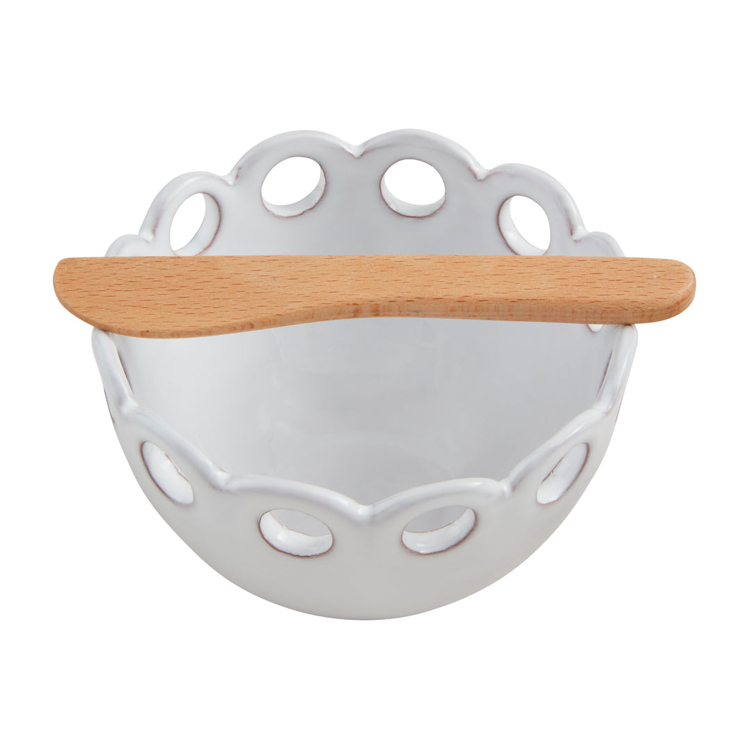 Circle Scalloped Tidbit Bowl 2-piece set - Bloom and Petal