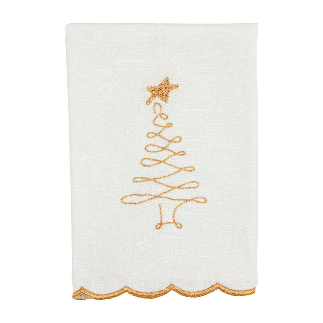 Tree Embroidery Hand Towel