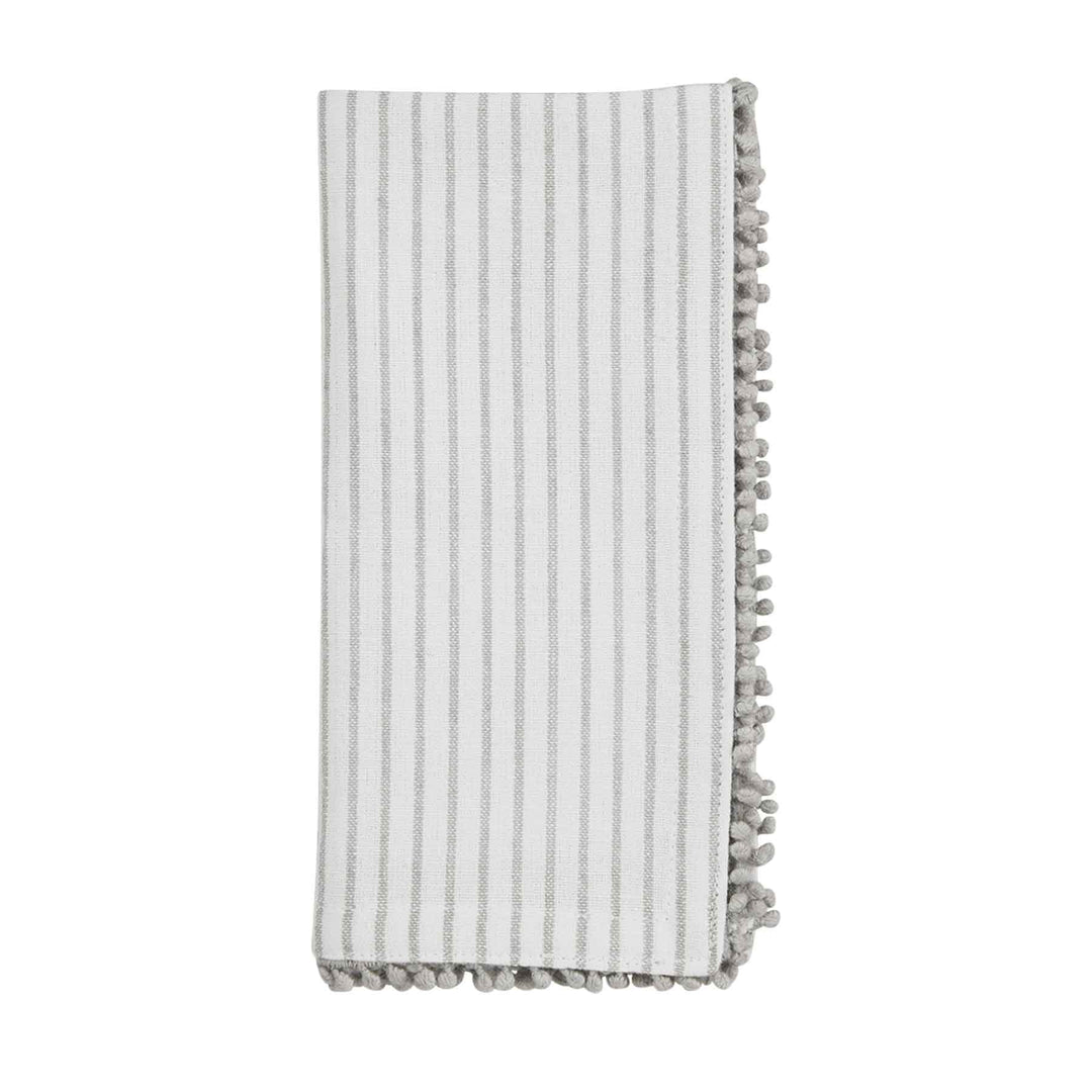 Gray Stripe Napkins Set